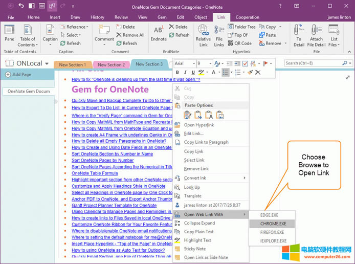 ֱ OneNote ѡEdge, Chrome, Firefox, IE