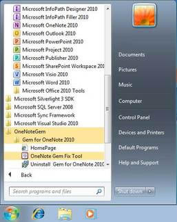  Windows Ŀʼ˵ OneNote Gem Fix Tool ޸
