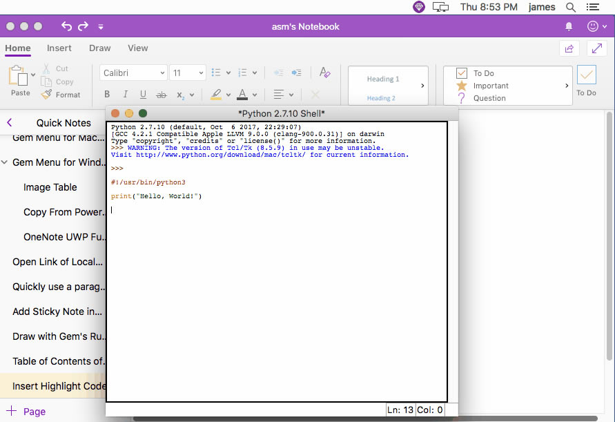 ʹ䱦˵Լи뵽 MAC OneNote 