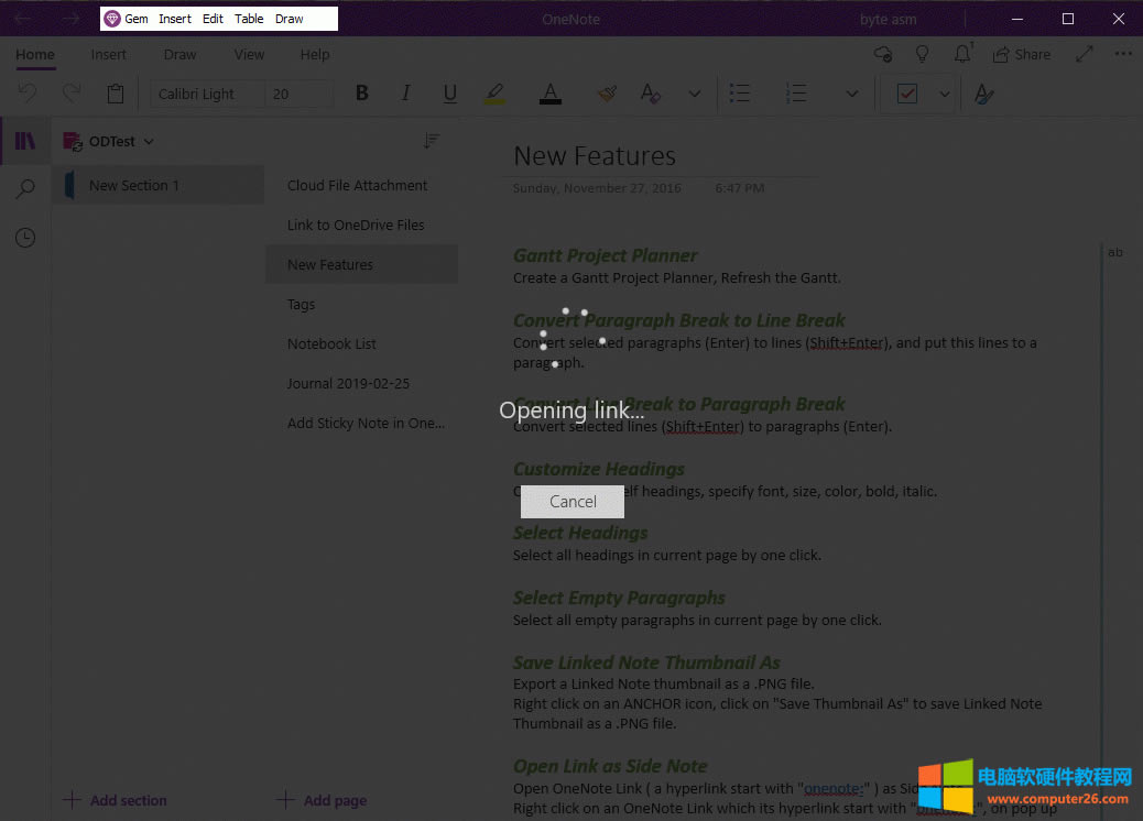 OneNote UWP 򿪱ʼǱ