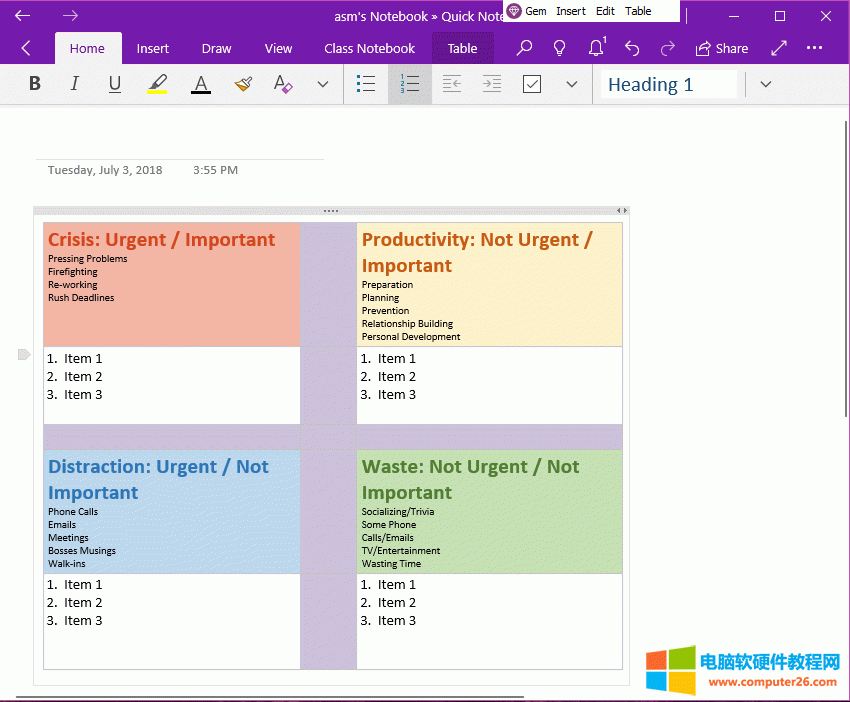 ģ뵽 OneNote for Windows 10