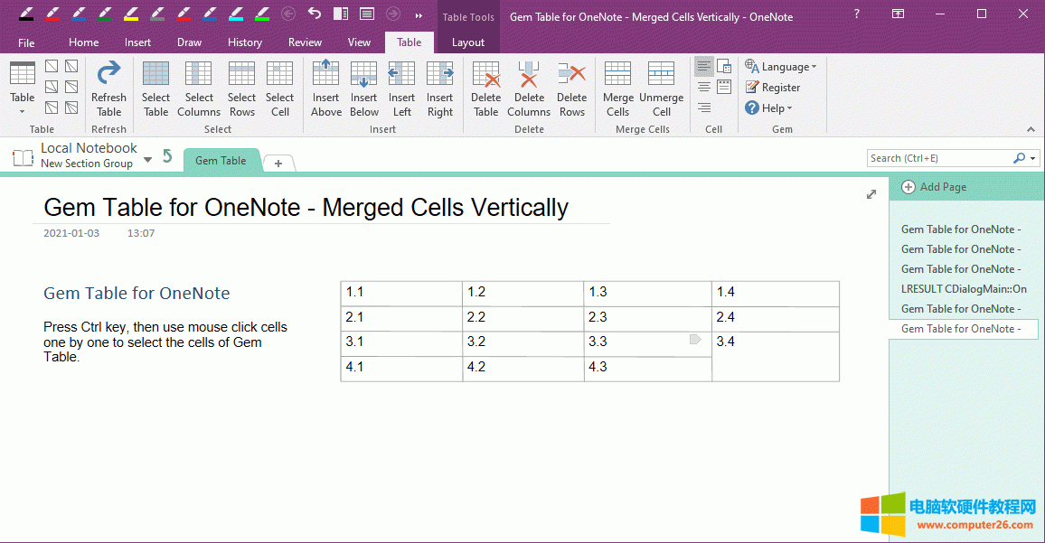 OneNote ֱϲԪ