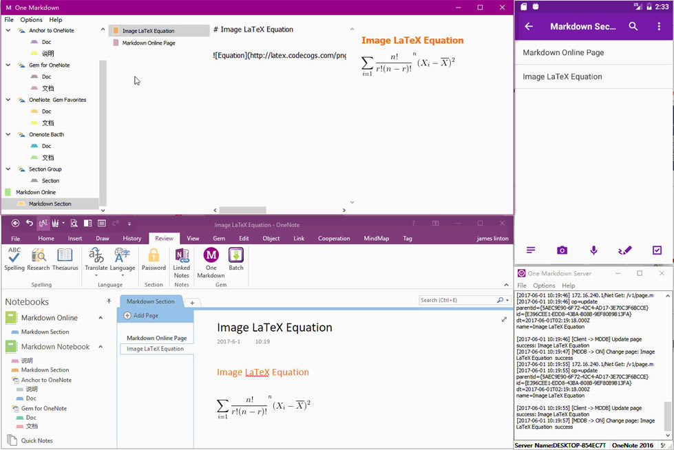 Markdown  -> 䱦һ -> 䱦һ -> OneNote