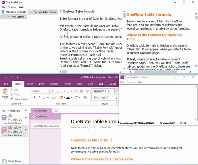 ʹOne Markdown ê㣬 OneNote ҳת