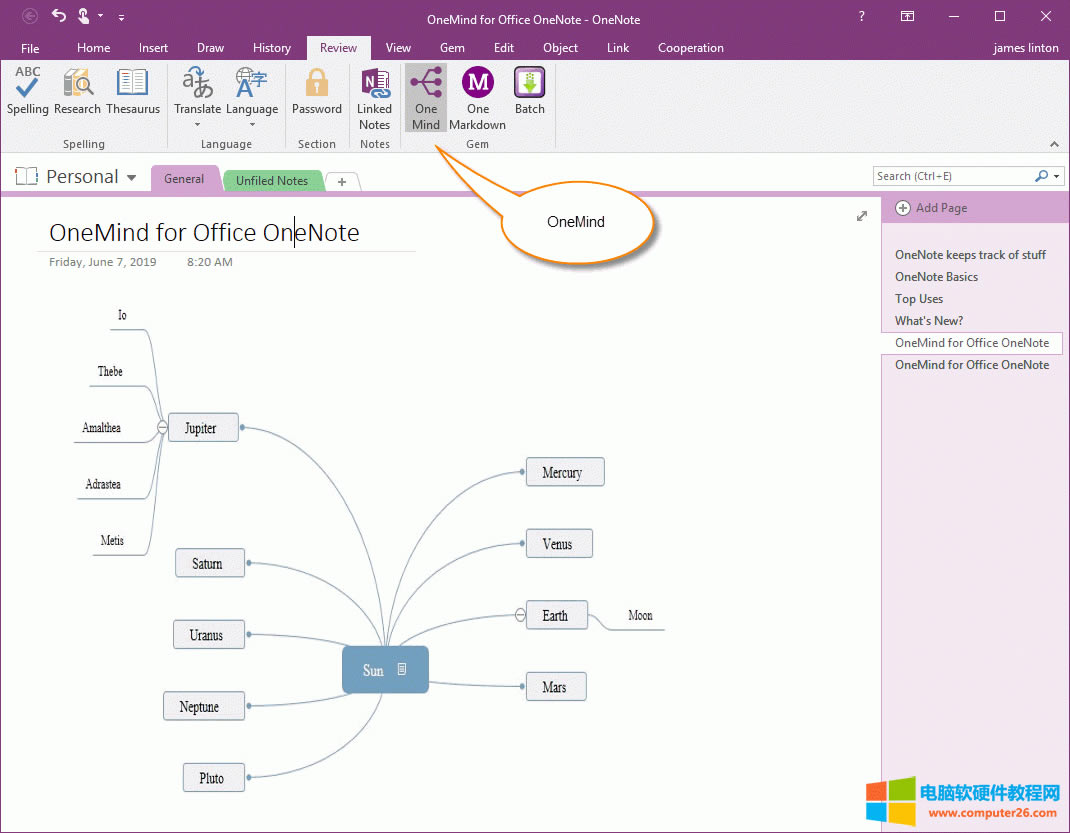  OneNote “”ѡʾ“˼άһͼ” OneMind  