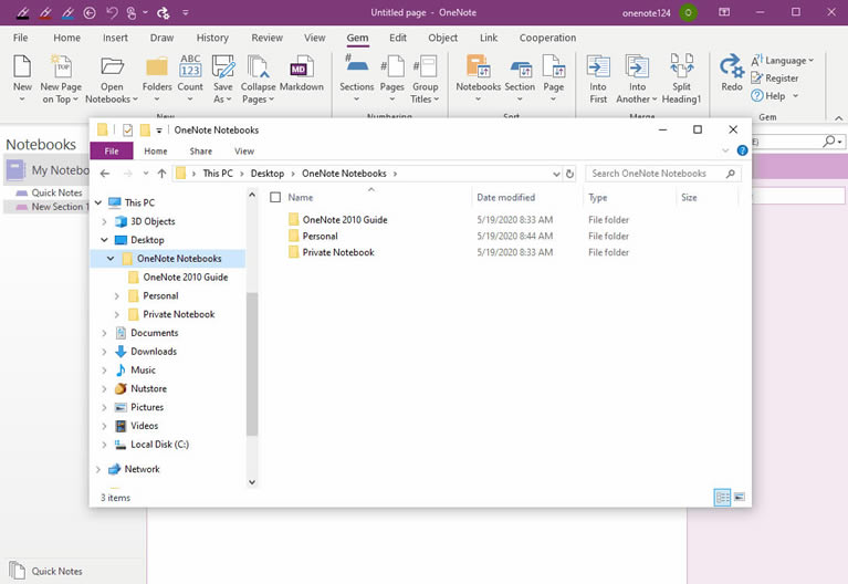 ͨ Gem for OneNote һ Windows ļµ OneNote ʼǱ