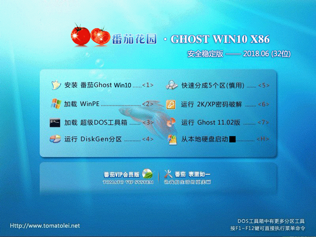 ѻ԰ GHOST WIN10 X86 ȫȶ V2018.06 (32λ)