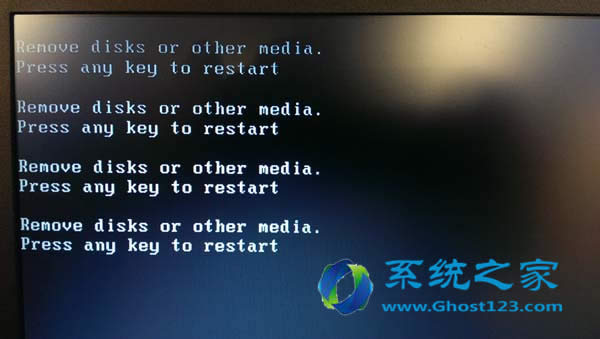 Ghost Windows7ϵͳRemove disks or other mediaʾ