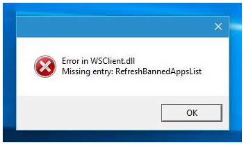 Win10ϵͳʾError in WSClient.dllĽ